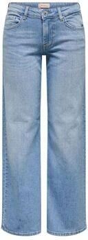 Only Straight Jeans 15358455 JUDY-O LW WIDW LEG-LIGHT BLUE DENIM - Foto 4