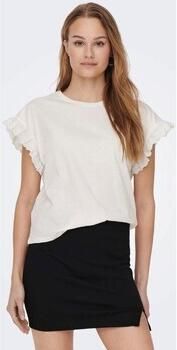 Only Shirt met ronde hals ONLIRIS S S EMB TOP JRS NOOS - Foto 4