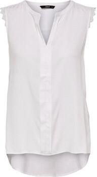 Only Blousetop van puur katoen met sierstrook model 'KIMMI' - Foto 3