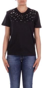 Only Shirt met korte mouwen ONLPARKER S S O-NECK BLING TOP BOX JRS