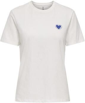 Only T-shirt Korte Mouw Heart