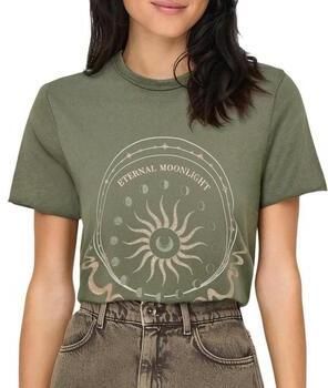 Only Shirt met ronde hals ONLLUCY REG S S TOP JRS NOOS