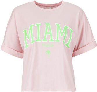Only T-shirt Korte Mouw ONLMINDY LIFE