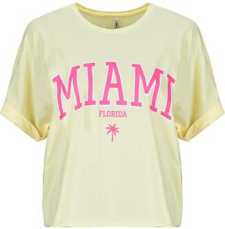 Only T-shirt Korte Mouw ONLMINDY LIFE