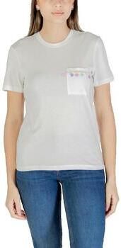 Only T-shirt Korte Mouw T-shirt blanc avec poche décorative