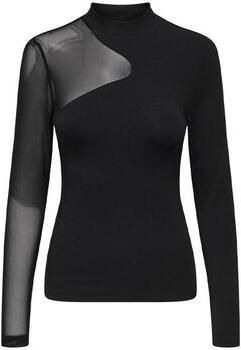 Only Shirt met lange mouwen ONLCOLETTE LIFE L S MESH MIX TOP BOX JRS