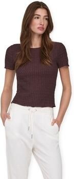 Only T-shirt Noos Top Ilse Deep Mahogany - Foto 3