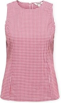 Only Top Maye Check Salsa White