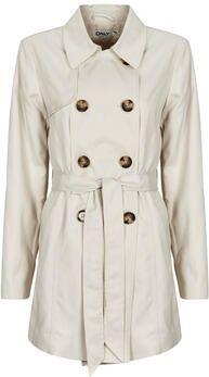 ONLY trenchcoat jas ONLVALERIE met ceintuur lichtgrijs - Foto 9