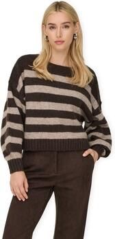 Only Trui Aya Life Knit Seal Brown Fungi