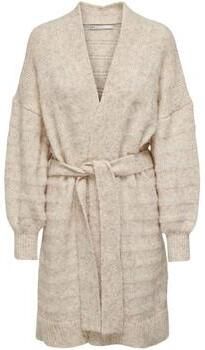 ONLY gebreid vest met wol ecru