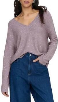 Only Gebreide trui ONLARIZONA LS SEQUINS V-NECK PUL KNT - Foto 7