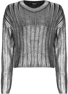 Only Comfort fit gebreide pullover in metallic look model 'Kama'