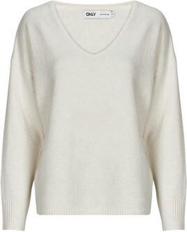 ONLY fijngebreide trui ONLRICA van gerecycled polyester beige - Foto 6