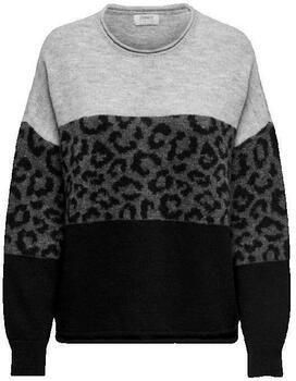 Only Regular fit gebreide pullover met opgerolde ronde hals model 'JADE'