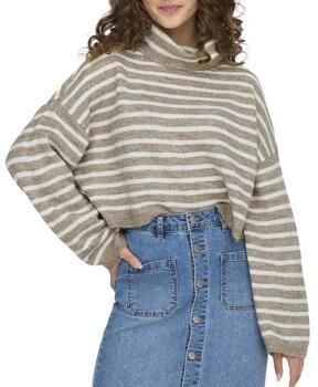 Only Beige Gebreide Trui Herfst Winter Collectie Beige Dames
