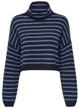 Only Acryl Gebreide Kleding Herfst Winter Collectie Trui Blue Dames