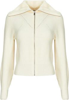 Only Fia LS Zip High Neck Knitted Cardigan Vest Dames