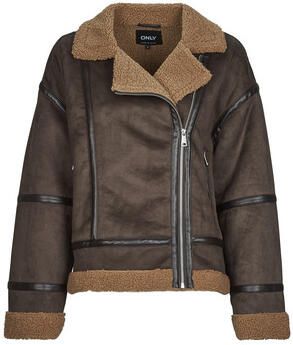 Only Regular fit bomberjack met kraag van teddybont model 'KENDRA'