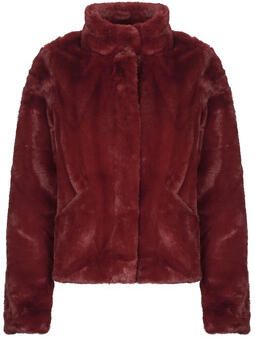 Only Regular fit jack in de look van imitatiebont model 'NEWVIDA'