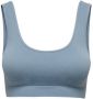 Only Blauwe Stretch Mouwloze Bh Top Blue Dames - Thumbnail 1