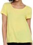 Only Gele Dames T-shirt met Korte Mouwen Yellow Dames - Thumbnail 1