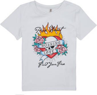 Only T-shirt Korte Mouw KOGALICE-REG-S S-BURNING-TOP-BOX-JRS
