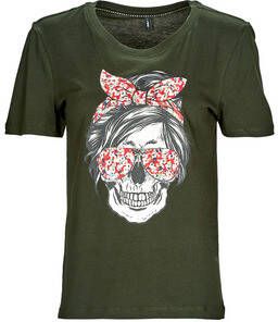 Only T-shirt Korte Mouw ONLABELLA L S GLITTER V-NECK CS KNT