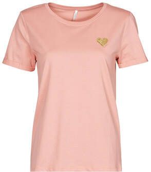 Only Dames-T-shirt Onlkita Life Roze Dames
