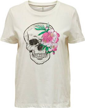 Only T-shirt Korte Mouw T-shirt femme Silvia Skull