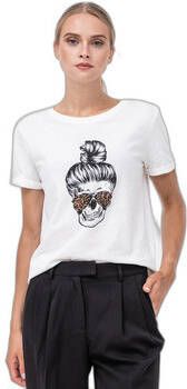 Only T-shirt Korte Mouw T-shirt femme Silvia Skull