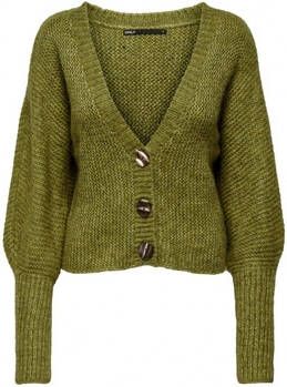 Only Trui Chunky Cardigan L S Green Moss