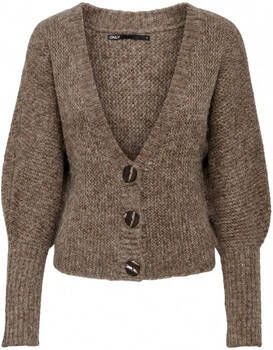 Only Trui Chunky Cardigan L S Walnut