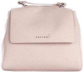 Orciani Leren schoudertas met verstelbare handvat en afneembare riem White Dames - Foto 5