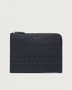 Orciani Tas P00734 CHEVRETTE WOVEN PORTADOCUMENTI-BLU