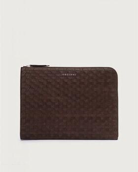 Orciani Tas P00734 CHEVRETTE WOVEN PORTADOCUMENTI-TESTA DI MORO
