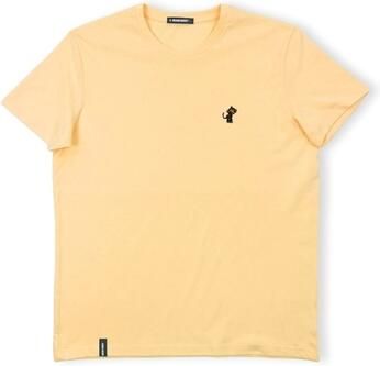 Organic Monkey T-shirt Korte Mouw Ay Caramba T-Shirt Yellow Mango