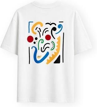 Organic Monkey T-shirt Korte Mouw The Art T-Shirt White