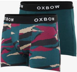 Oxbow Boxers Set van 2 boxershorts effen + bedrukt O2BOX4