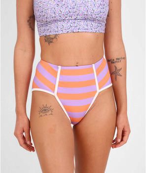 Oxbow Bikini Gestreepte surf hoge taille BERRY