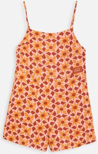 Oxbow Broek Bedrukt linnen playsuit AZULEJO