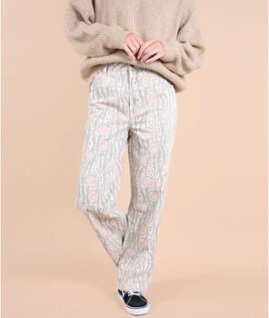 Oxbow Broek Bedrukte flare broek GENTIANA