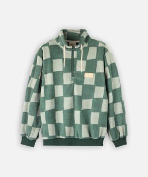 Oxbow Fleece Jack Fleece met halve rits en print SARA