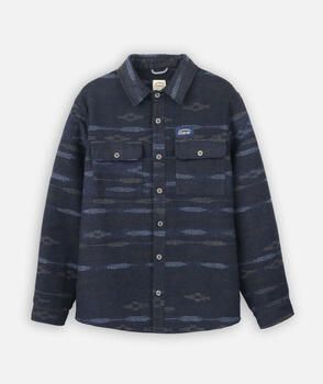 Oxbow Fleece Jack Overshirt van jacquard NIGHTFALL