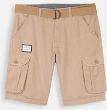 Oxbow Korte Broek Gestreepte bermuda's met aangehechte riem ORPEK