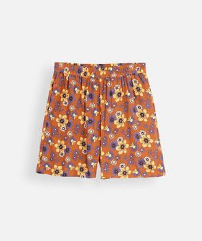 Oxbow Korte Broek Soepelvallende short in bedrukte viscose LAVITRA