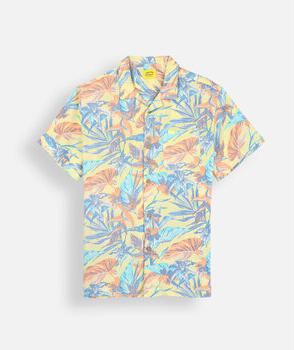 Oxbow Overhemd Korte Mouw Viscose bedrukt overhemd met korte mouwen TROPICS