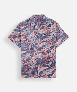 Oxbow Overhemd Korte Mouw Viscose bedrukt overhemd met korte mouwen TROPICS