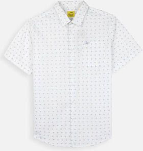 Oxbow Overhemd Lange Mouw Microprint shirt met korte mouwen GEO