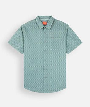Oxbow Overhemd Lange Mouw Microprint shirt met korte mouwen MINIATURE